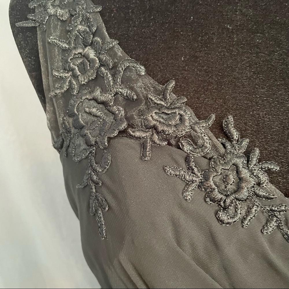 Alfred Angelo black formal dress.  Black size 6 NWT - Picture 6 of 10